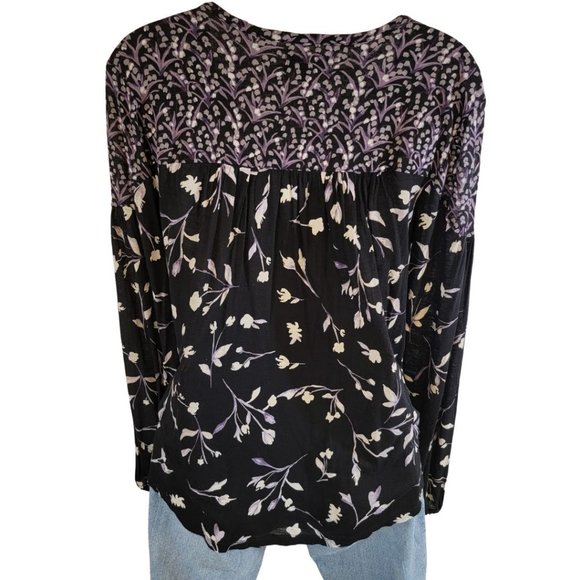 Lucky Brand Top Shirt Boho Long Sleeve M - Picture 7 of 15